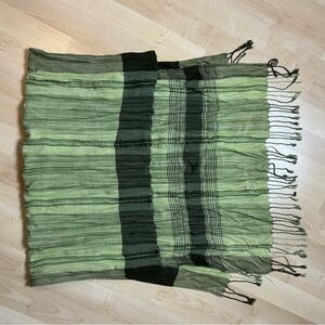 Pashmina Light Green Silk Blend Scarf